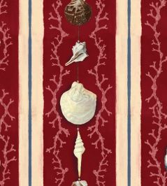 Coquillage Wallpaper by MINDTHEGAP Samba Red Coquillage Wallpaper by MINDTHEGAP Samba Red