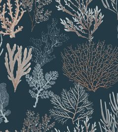 Corail Wallpaper by Casadeco Bleu Ocean Corail Wallpaper by Casadeco Bleu Ocean
