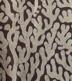 Coral Fabric by Josephine Munsey Purple Brown Coral Fabric by Josephine Munsey Purple Brown