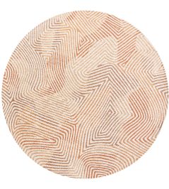 Coral Round Rug by Louis De Poortere Indian Sand Coral Round Rug by Louis De Poortere Indian Sand