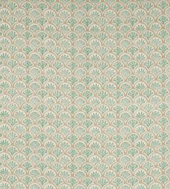 Coralli Fabric by Jane Churchill Aqua/Beige Coralli Fabric by Jane Churchill Aqua/Beige