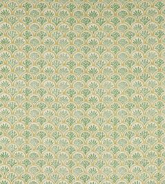 Coralli Fabric by Jane Churchill Green Coralli Fabric by Jane Churchill Green
