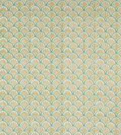 Coralli Fabric by Jane Churchill Lime/Teal Coralli Fabric by Jane Churchill Lime/Teal