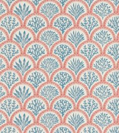 Coralli Wallpaper by Jane Churchill Red/Indigo Coralli Wallpaper by Jane Churchill Red/Indigo