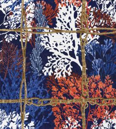 Corallia Wallpaper by MINDTHEGAP Indigo Red Corallia Wallpaper by MINDTHEGAP Indigo Red