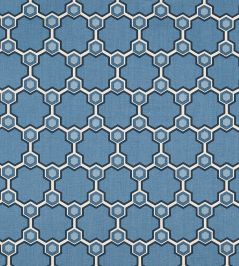 Cordoba Fabric by Vanderhurd Azul/Moonstone Cordoba Fabric by Vanderhurd Azul/Moonstone
