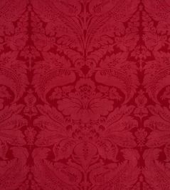 Cordwain Velvet Fabric by Schumacher Red Cordwain Velvet Fabric by Schumacher Red