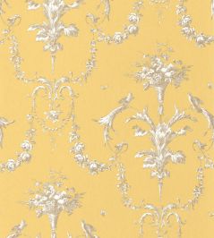 Corne D'Abondance Wallpaper by Casadeco Jaune Soleil Corne D'Abondance Wallpaper by Casadeco Jaune Soleil