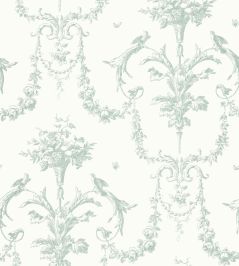 Corne D'Abondance Wallpaper by Casadeco Vert Sauge Corne D'Abondance Wallpaper by Casadeco Vert Sauge