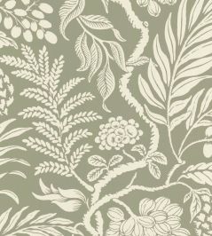 Cornucopia Wallpaper by Langelid Von Bromssen Khaki Cornucopia Wallpaper by Langelid Von Bromssen Khaki