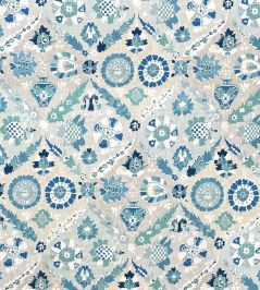 Cornucopia Fabric by Madeaux 04 Ionian Sea Cornucopia Fabric by Madeaux 04 Ionian Sea