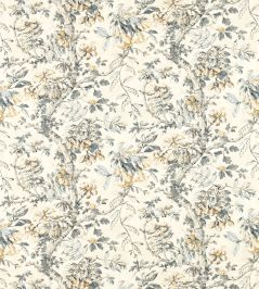 Coromandel Print Fabric by Zoffany Empire Grey Coromandel Print Fabric by Zoffany Empire Grey