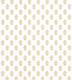 Corwin Fabric by Thibaut Gold on White Corwin Fabric by Thibaut Gold on White