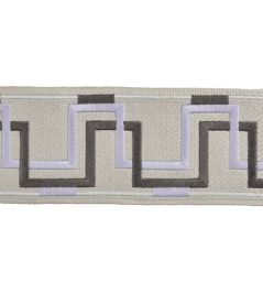 Cosimo Embroidered Braid 66mm Trimming by Houles Ardesia Cosimo Embroidered Braid 66mm Trimming by Houles Ardesia