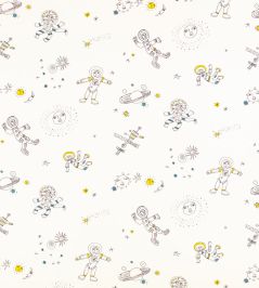 Cosmic Cats Fabric by Villa Nova Blue Cosmic Cats Fabric by Villa Nova Blue