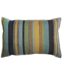 Costa Nova Cushion 40 x 60cm by Maison Casamance Celadon Moutarde Costa Nova Cushion 40 x 60cm by Maison Casamance Celadon Moutarde