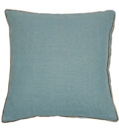 Cote Lin Cushion 45 x 45cm by Maison Casamance Bleu Baltique Cote Lin Cushion 45 x 45cm by Maison Casamance Bleu Baltique