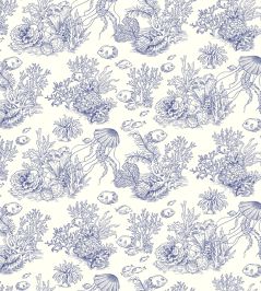 Cote Sauvage Wallpaper by Casadeco Bleu Outremer Cote Sauvage Wallpaper by Casadeco Bleu Outremer
