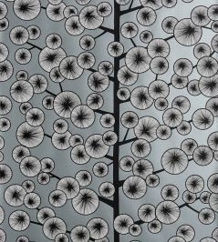 Cotton Tree Metallic Wallpaper by MissPrint Gunmetal Cotton Tree Metallic Wallpaper by MissPrint Gunmetal