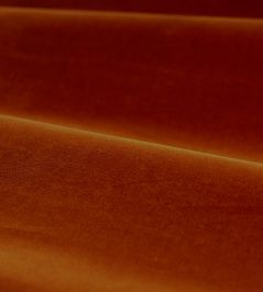 Cotton Velvet Performance Fabric by Zoffany Terracotta Cotton Velvet Performance Fabric by Zoffany Terracotta
