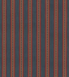Country Stripe Fabric by Mulberry Home Teal Country Stripe Fabric by Mulberry Home Teal