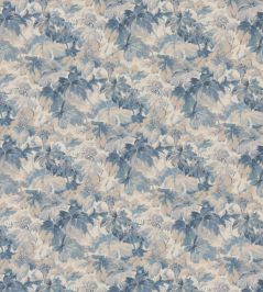 Country Walk Fabric by Mulberry Home Blue Country Walk Fabric by Mulberry Home Blue