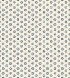 Court Buttons Wallpaper by GP & J Baker Blue Court Buttons Wallpaper by GP & J Baker Blue