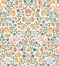 Court Embroidery Wallpaper by Cole & Son Coral Court Embroidery Wallpaper by Cole & Son Coral