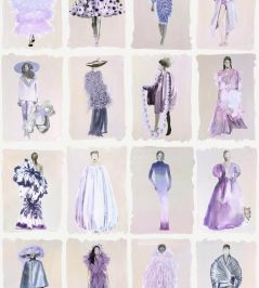 Couture Carousel Wallpaper by Cole & Son Lavender Couture Carousel Wallpaper by Cole & Son Lavender