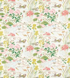 Crane & Frog Fabric by Sanderson Lotus Pink / Gosling Crane & Frog Fabric by Sanderson Lotus Pink / Gosling