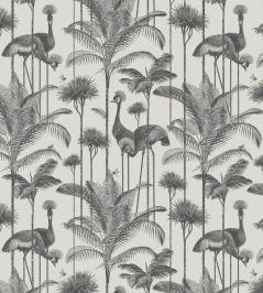 Crane Fonda Wallpaper by Divine Savages Charcoal Crane Fonda Wallpaper by Divine Savages Charcoal