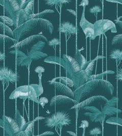 Crane Fonda Wallpaper by Divine Savages Emerald Crane Fonda Wallpaper by Divine Savages Emerald
