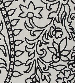 Crazy Paisley Fabric by Vanderhurd Black & White Crazy Paisley Fabric by Vanderhurd Black & White