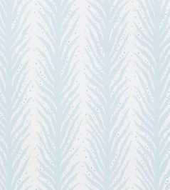 Creeping Fern Wallpaper by Schumacher Slumber Blue Creeping Fern Wallpaper by Schumacher Slumber Blue
