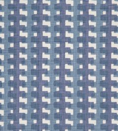 Cremaillere Fabric by Christopher Farr Cloth Indigo Cremaillere Fabric by Christopher Farr Cloth Indigo