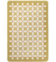 Criss Cross Rug by cc-tapis Mustard Criss Cross Rug by cc-tapis Mustard