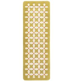 Criss Cross Runner Rug by cc-tapis Mustard Criss Cross Runner Rug by cc-tapis Mustard