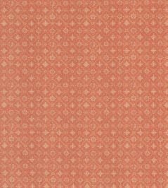 Croft Trellis Fabric by Mulberry Home Russet Croft Trellis Fabric by Mulberry Home Russet
