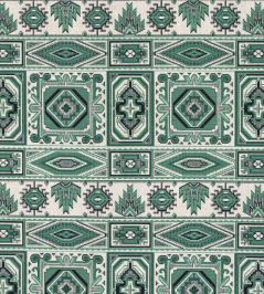 Crowley Epingle Fabric by Schumacher Green Crowley Epingle Fabric by Schumacher Green
