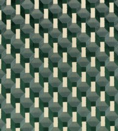 Cubic Fabric by Kirkby Design Petrol Cubic Fabric by Kirkby Design Petrol