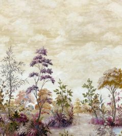 Cumbria Mural by Anna French Eggplant on Pearl Cumbria Mural by Anna French Eggplant on Pearl