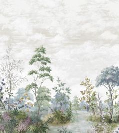 Cumbria Mural by Anna French Pale Blue and Green on Pearl Cumbria Mural by Anna French Pale Blue and Green on Pearl