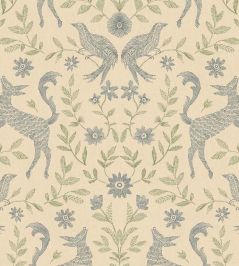 Curious Creatures Wallpaper by Eijffinger Blueberry Curious Creatures Wallpaper by Eijffinger Blueberry