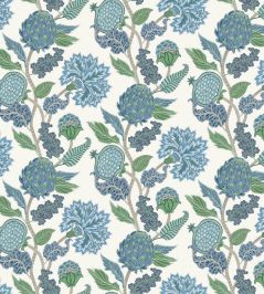 Cynara Fabric by Osborne & Little Denim/Apple Cynara Fabric by Osborne & Little Denim/Apple