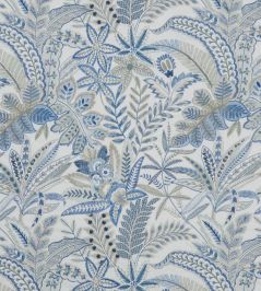 Cypress Stitch Fabric by Liberty Lapis Cypress Stitch Fabric by Liberty Lapis