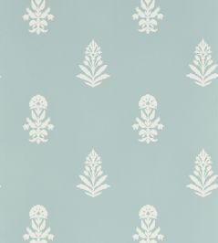 Dabu Wallpaper by Sanderson Porcelain Dabu Wallpaper by Sanderson Porcelain