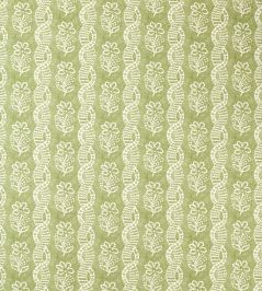 Dabu Stripe Fabric by Zoffany Pale Olive Dabu Stripe Fabric by Zoffany Pale Olive