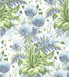 Dahlia Wallpaper by Anna French Sky on White Dahlia Wallpaper by Anna French Sky on White