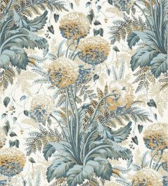 Dahlia Wallpaper by Anna French Soft Gold on Cream Dahlia Wallpaper by Anna French Soft Gold on Cream