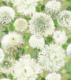 Dahlia Wallpaper by Harlequin Sail Cloth / Meadow / Gilver Dahlia Wallpaper by Harlequin Sail Cloth / Meadow / Gilver